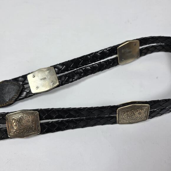 Justin Belt Womens 32 Brown Double Rope Braid Conchos Western Top Grain Cowhide main image 15